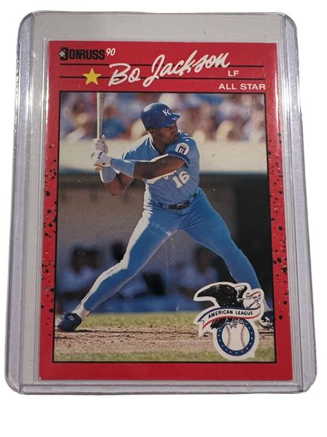 1990 Donruss Bo Jackson #650 Baseball Card. . 90 donruss bo jackson error